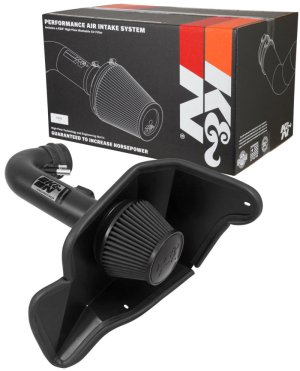 Ford Mustang Performance Air Intake - K&N Engineering - Blackhawk - Black - `15-`17